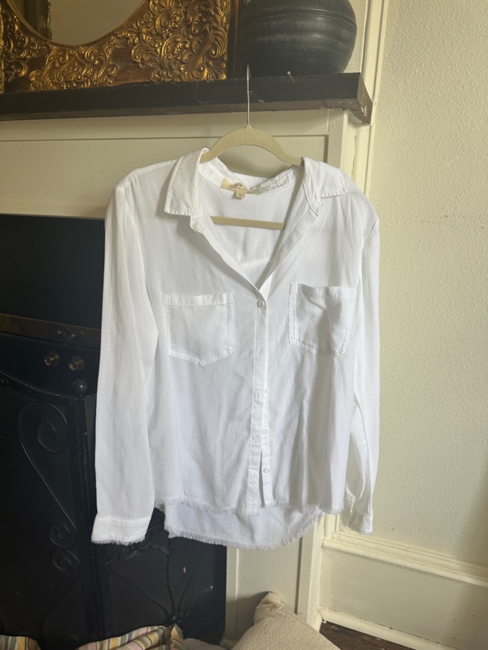 Cloth and Stone White Button-Up Shirt